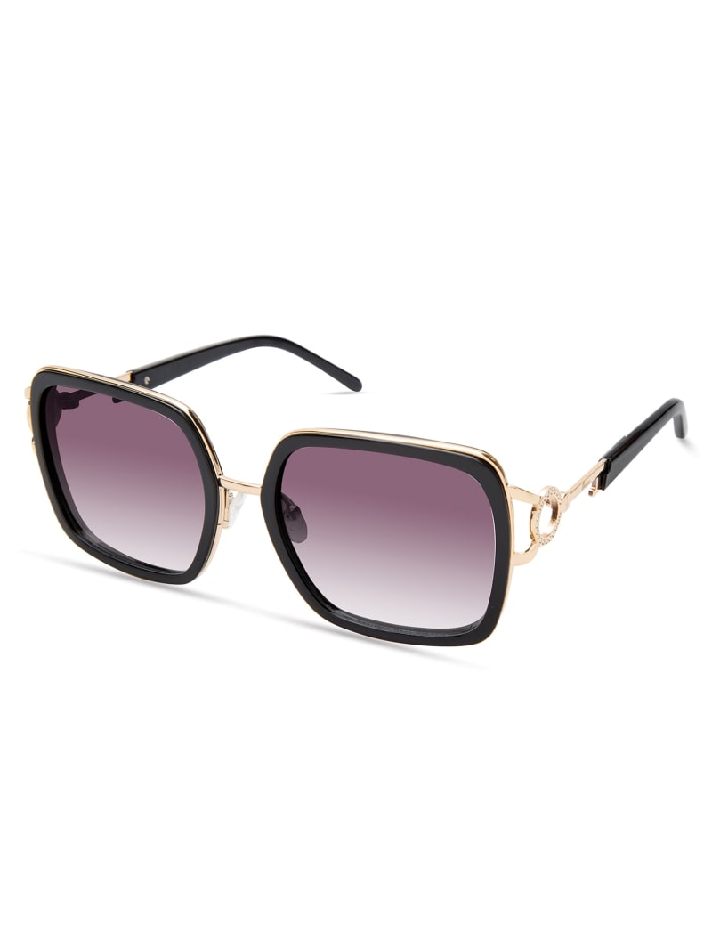 ‪‪Square‪☆ Oversized Square Sunglasses | GUESS Factory