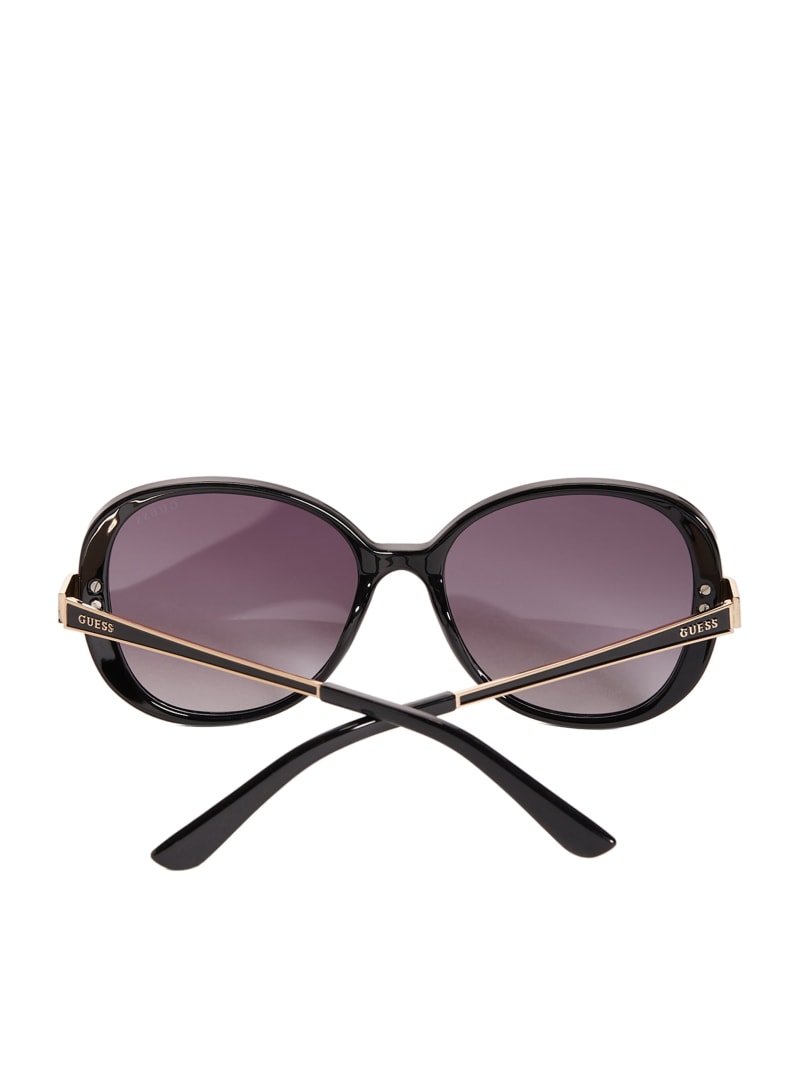 Factory Oversized Oval Sunglasses Brown