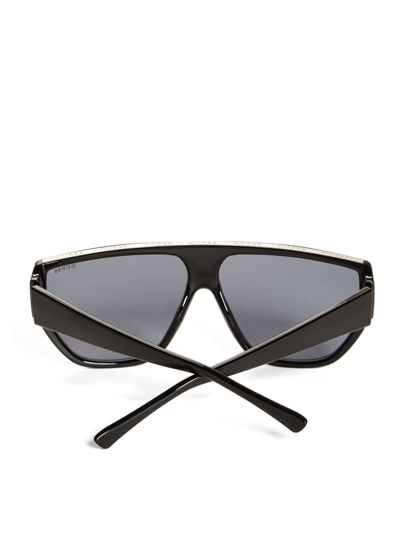 Black flat brow sunglasses new arrivals