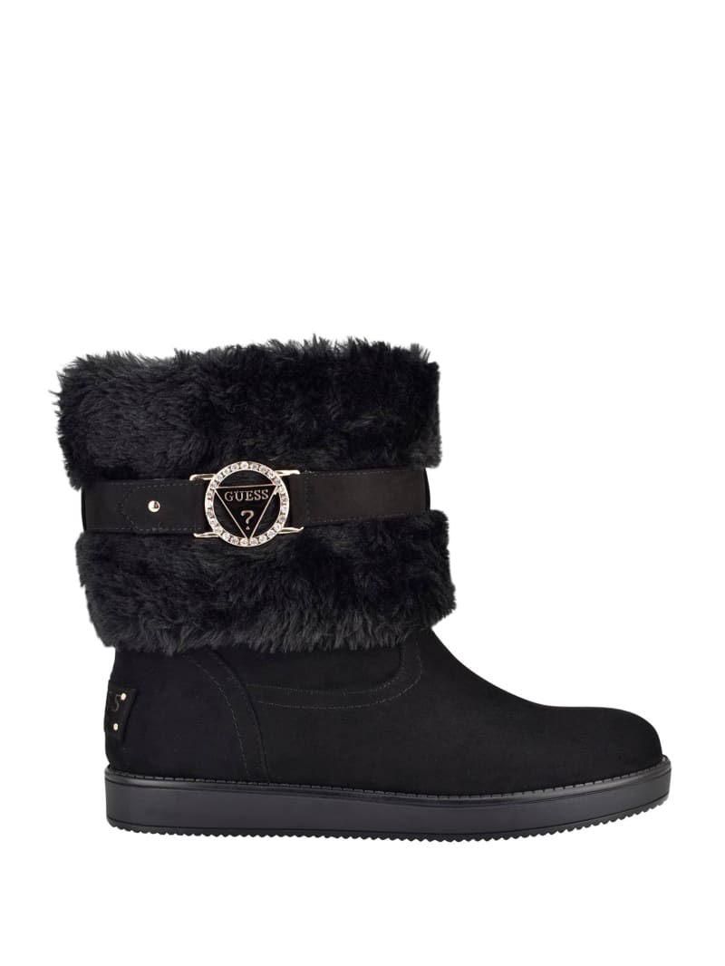guess black suede boots