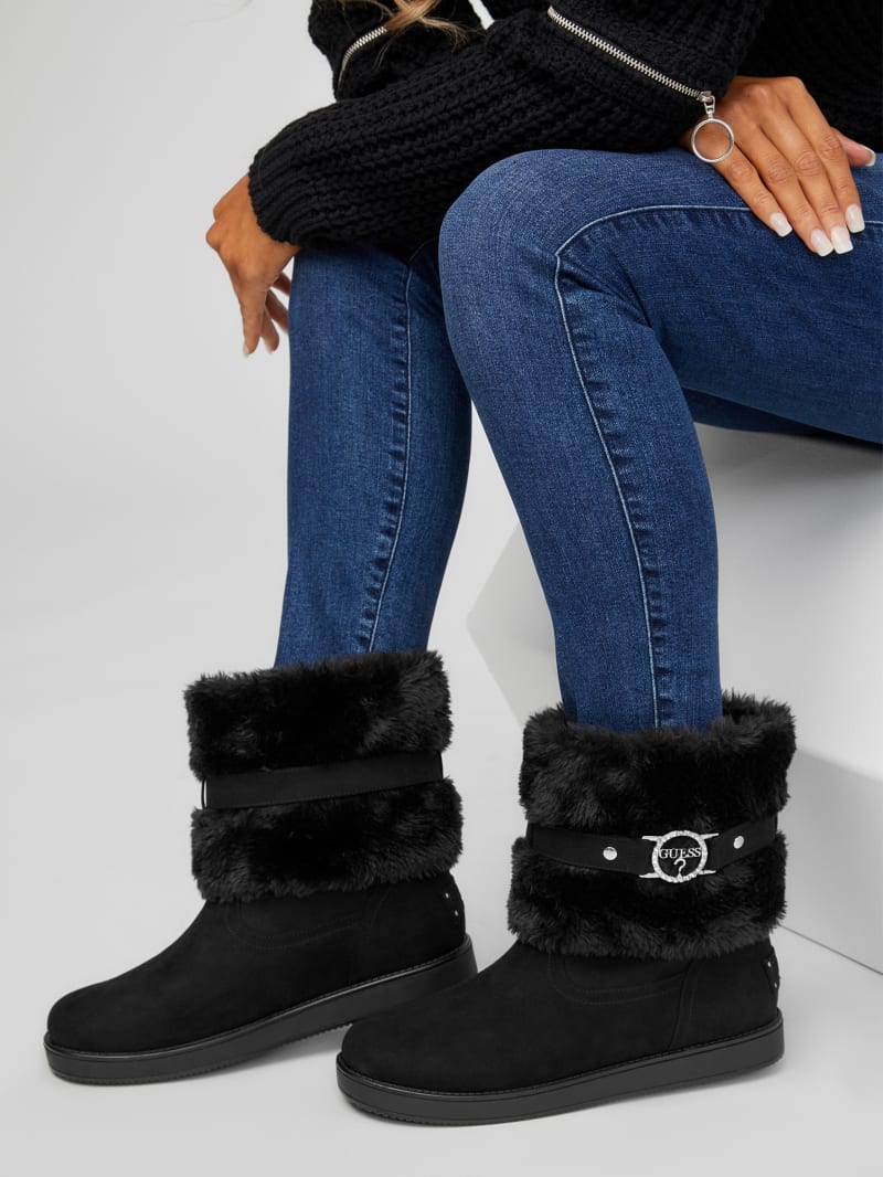 Guess fluffy boots Clearance