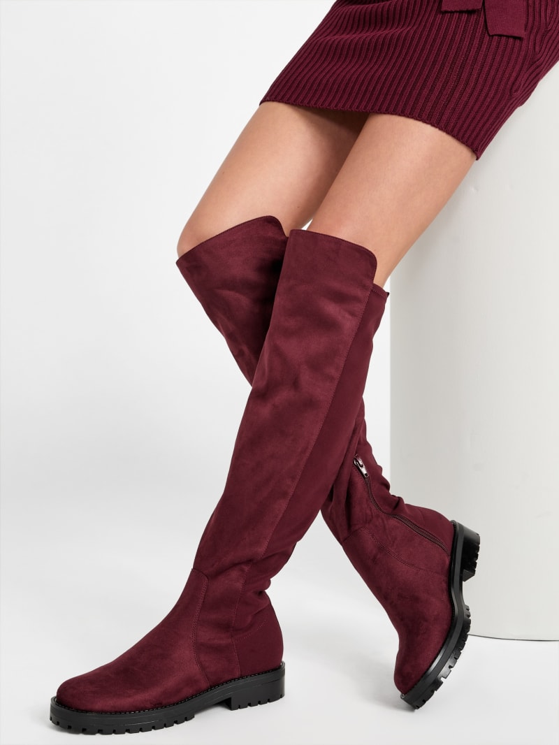 Analin Knit Panel Riding Boots