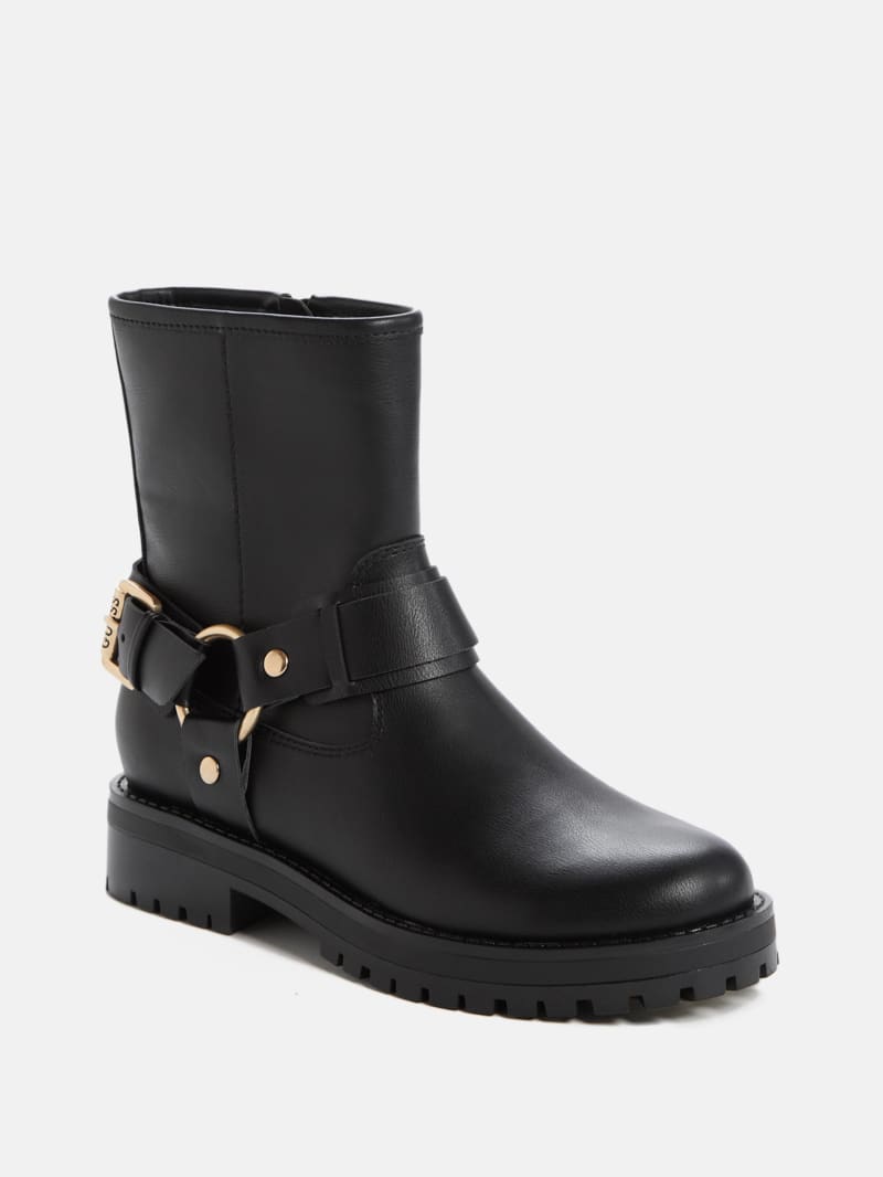 Guess black booties discount