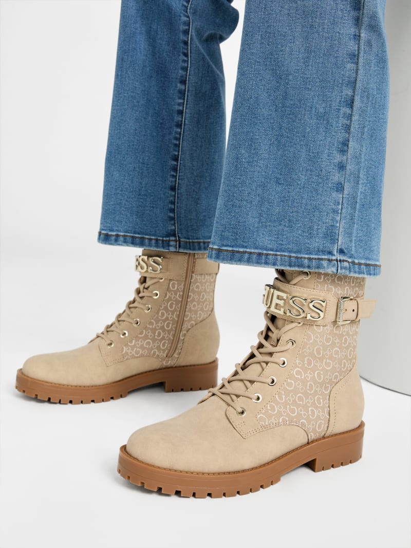 Avarry Logo Utility Booties GUESS Factory