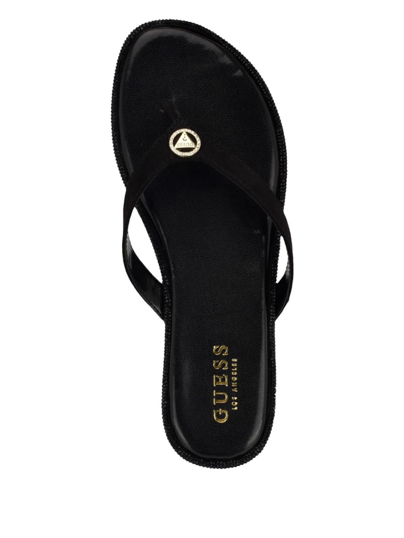 Factory Barenn Bling Slide Sandals Black 10