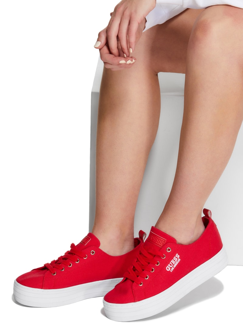 guess sneakers red