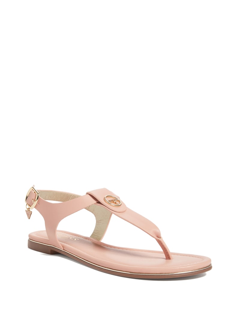 Rose gold guess sandals clearance