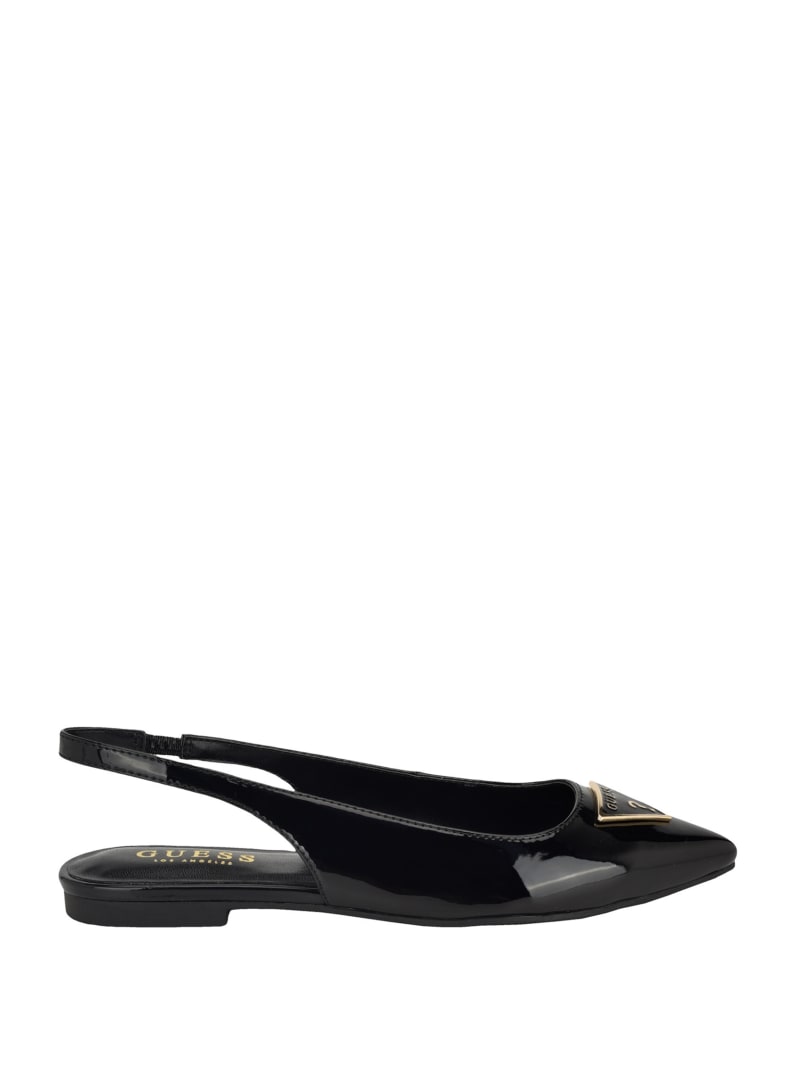 Black slingback flats clearance