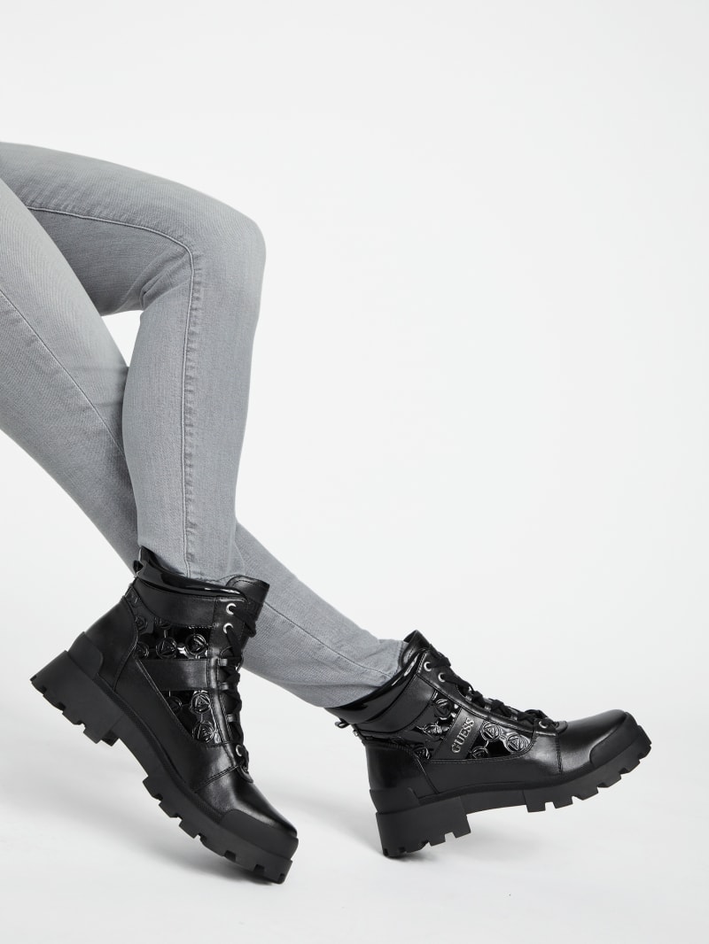 Guess buckle boots sales