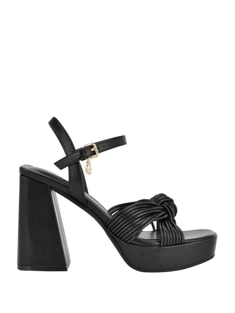 Fines Knotted Strap Platform Heels | GUESS Factory