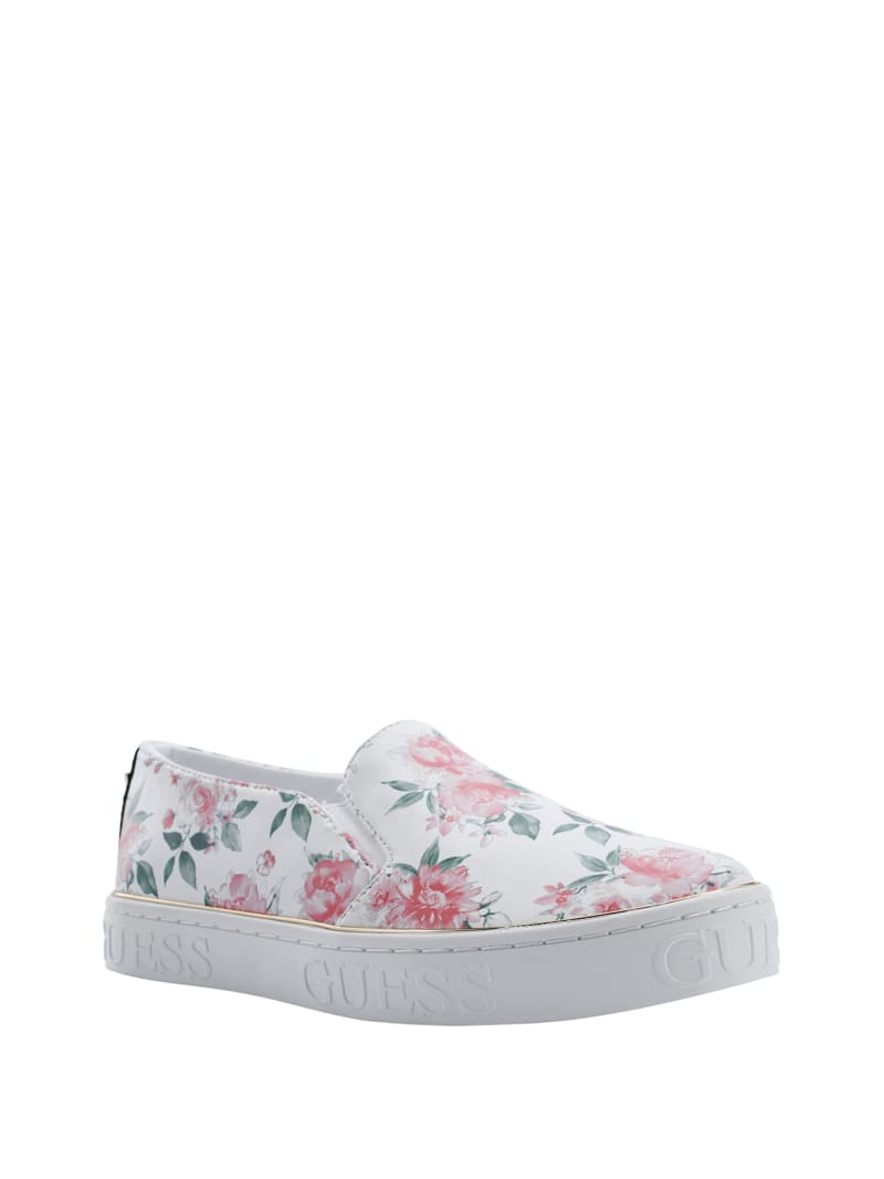 Floral slip on sneakers womens Clearance