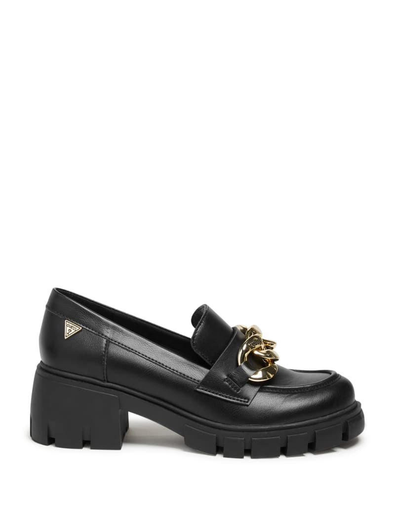 Gold chain loafers online