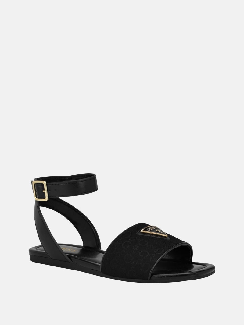 Guess logo sandals shop