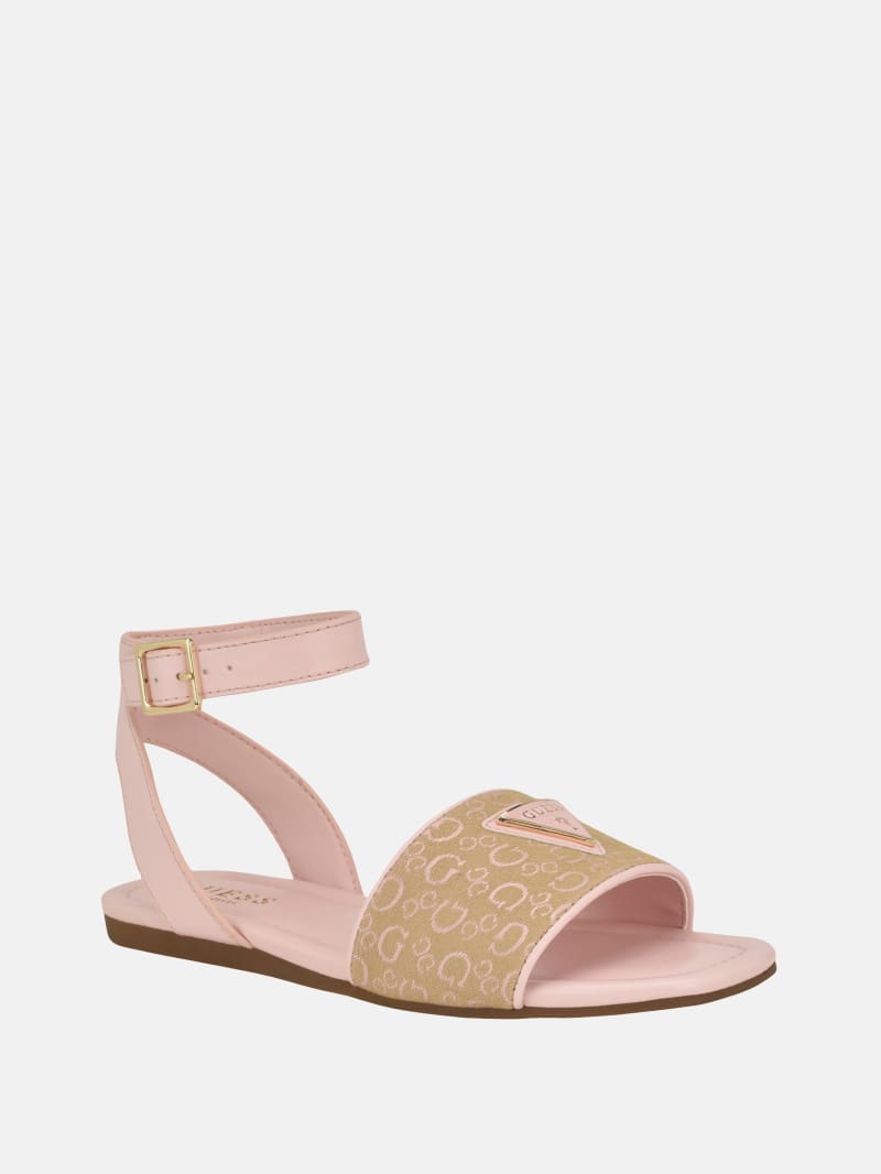 Guess logo sandals shop