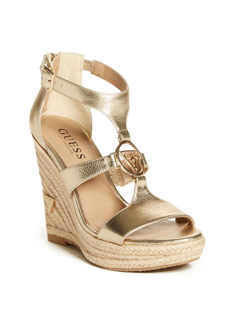 Guess gold wedges clearance