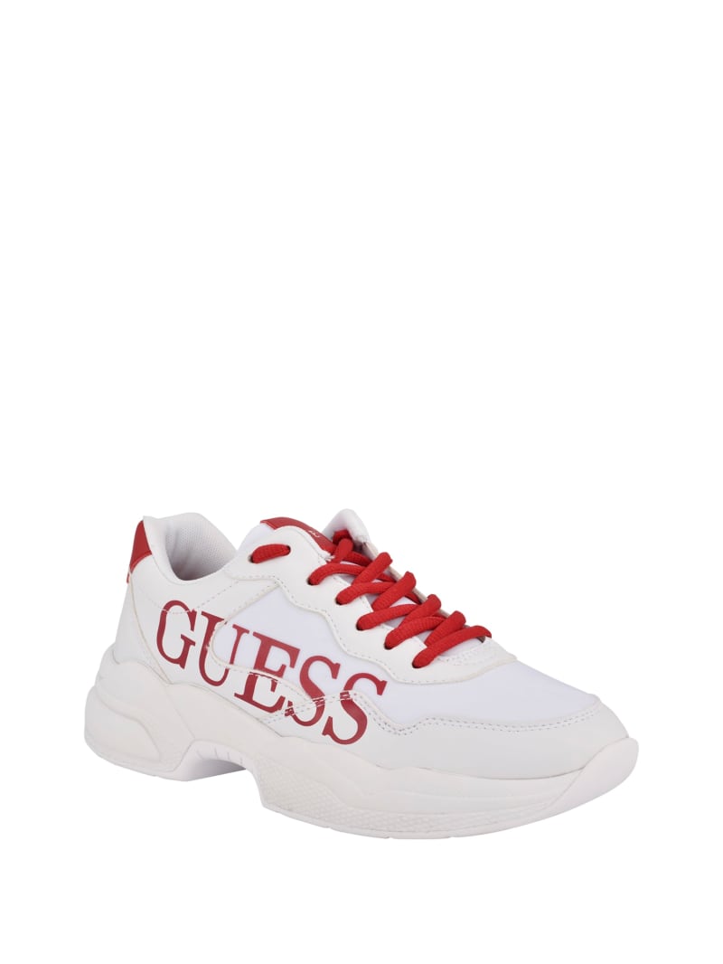 guess red shoes sneakers