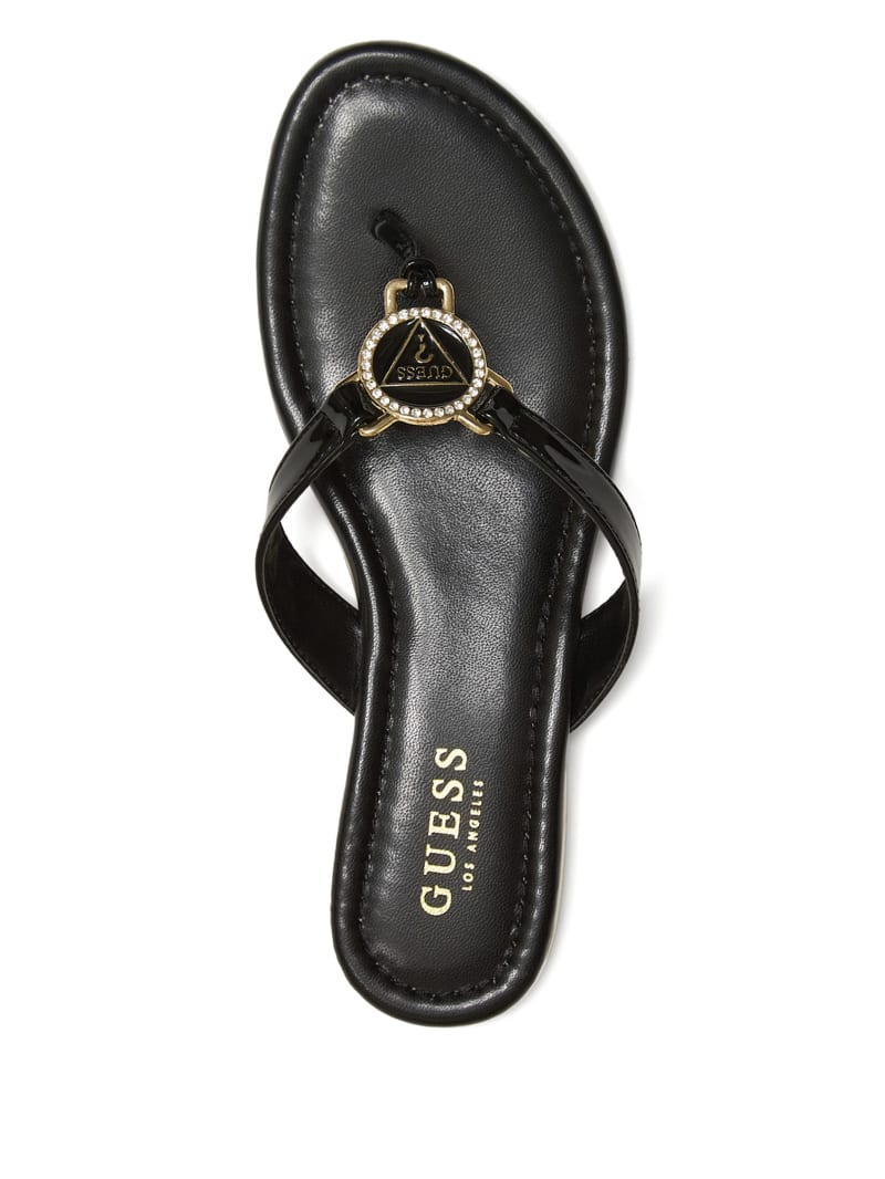 Justy Bling Flip-Flop Sandals | GUESS Factory Ca