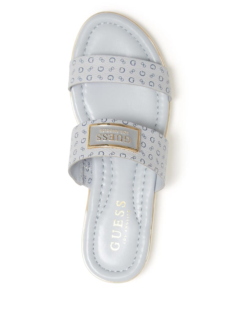 GUESS ロゴ入りスライドサンダル US7 Amazon | Guess Men's EFFEREY Slide Sandal, White, 7 | GUESS