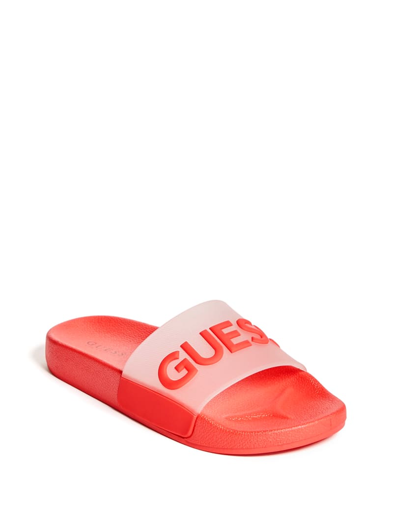 Lana Logo Slide Sandals GUESS Factory