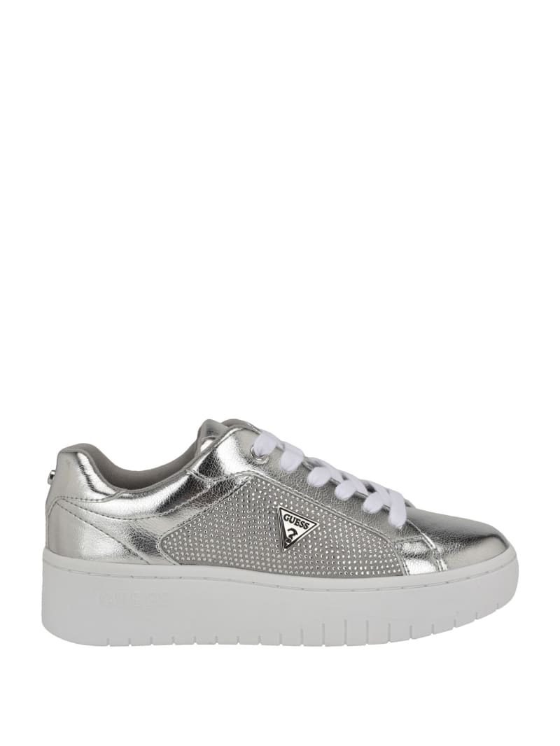 【GUESS】ジェラード Pelara Striped Low-Top Sneakers | GUESS Factory