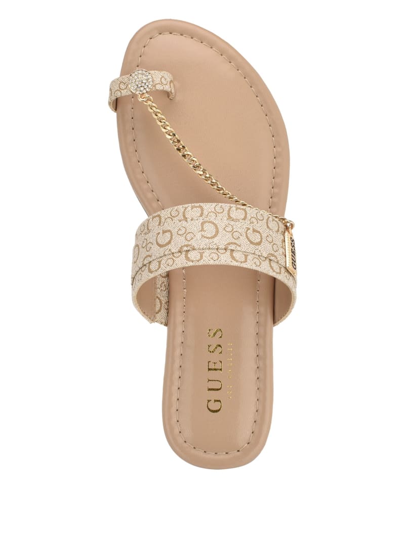 Guess sandals with chain top