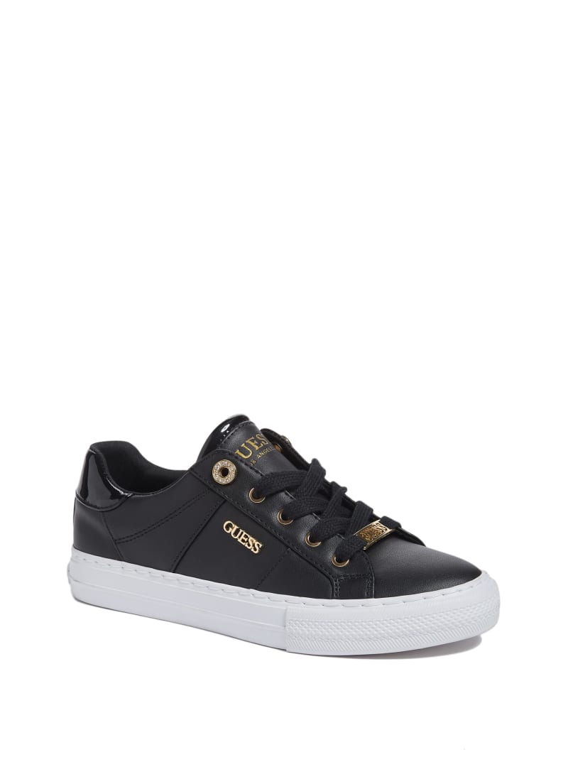 Look At Faux Leather LowTop Sneakers GUESS Factory Ca
