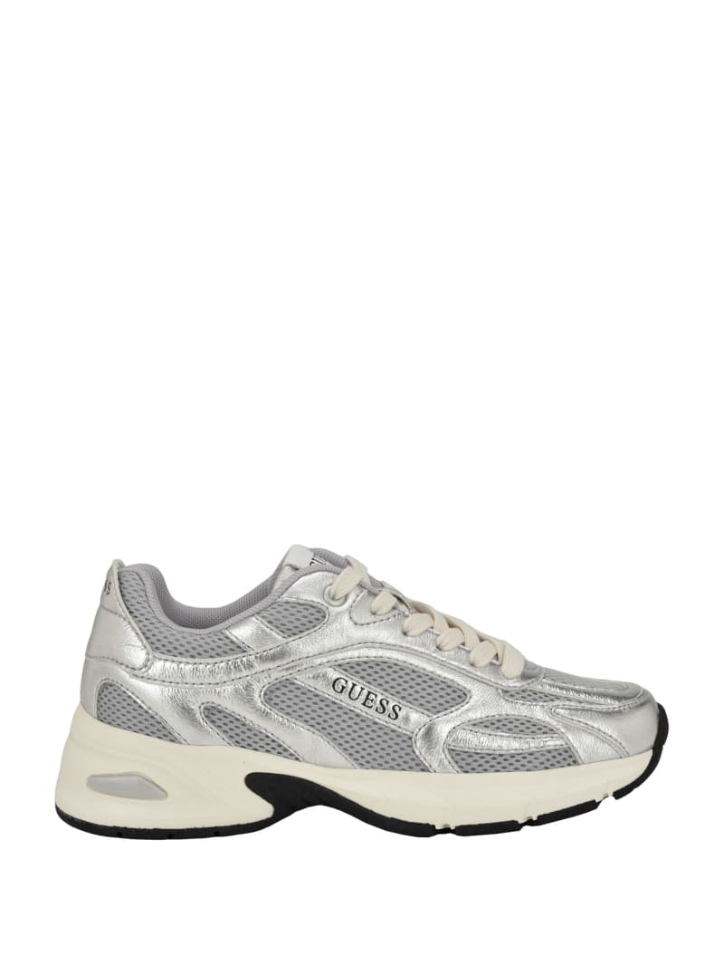 Guess silver shoes sales