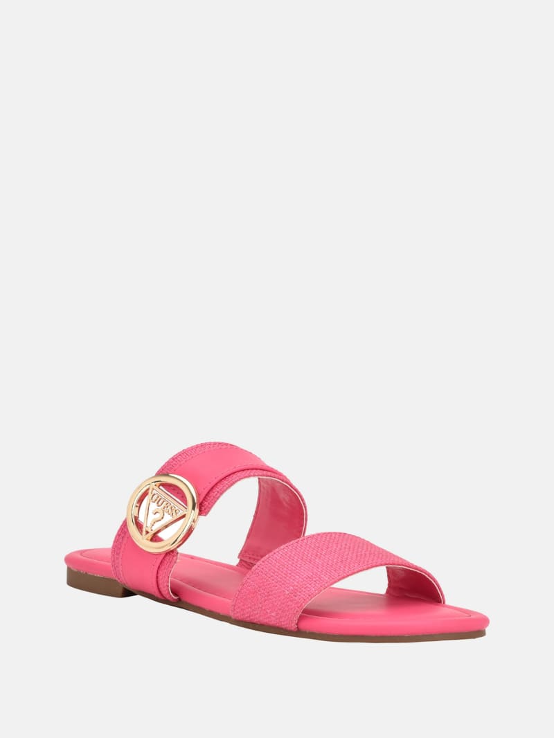 Pink guess slides sales