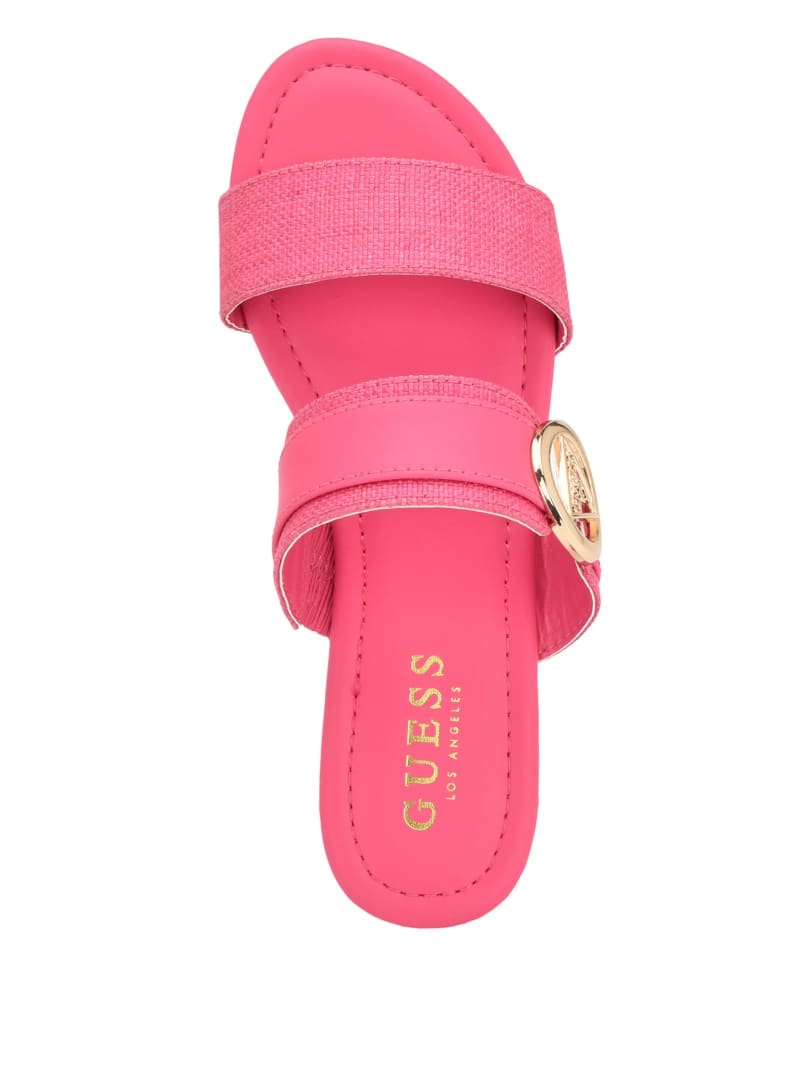 Pink guess sandals sale