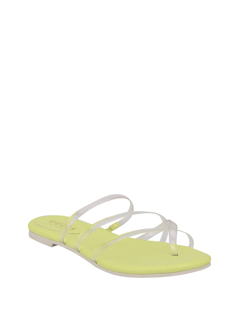 Lylier Clear Jelly Strap Sandals | GUESS Factory Ca