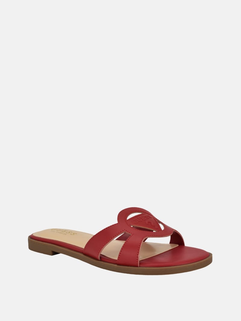 Mazzie Cutout GUESS Slide Sandals