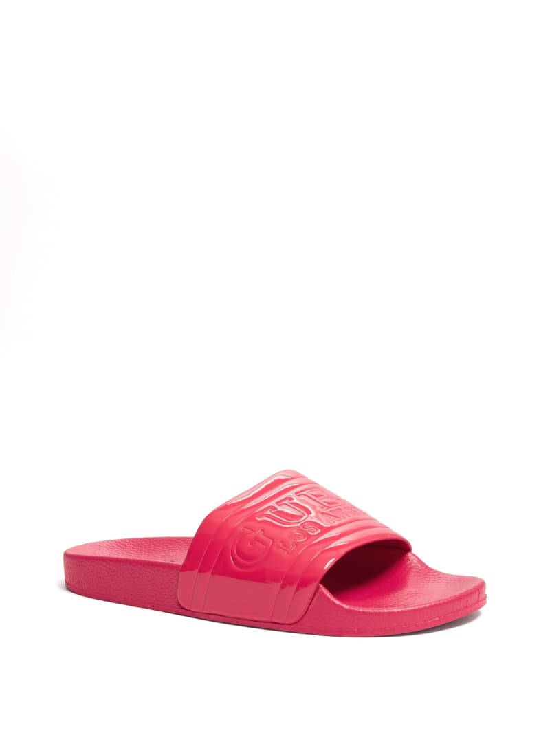red sparkly slides