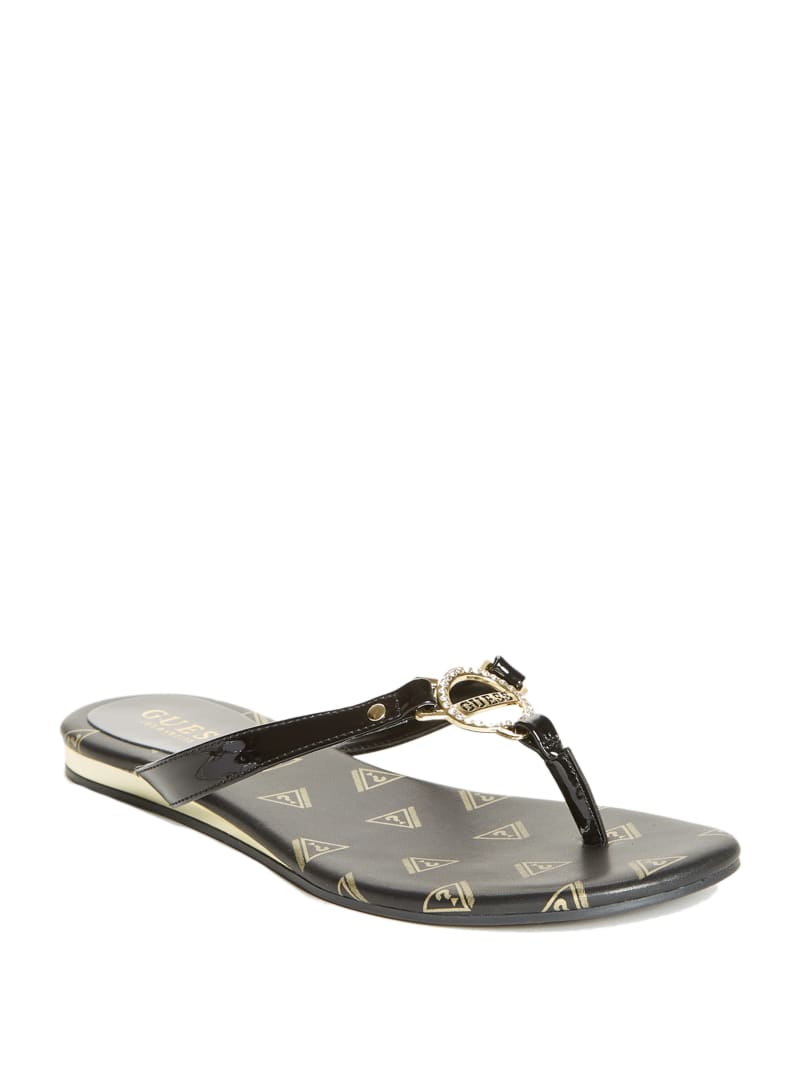 Mikaelah Bling Flip Flops GUESS Factory