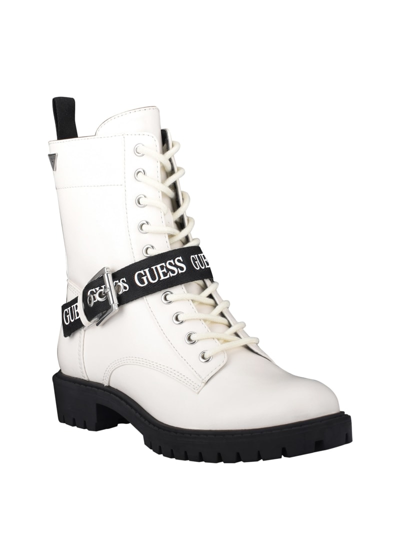 guess white combat boots