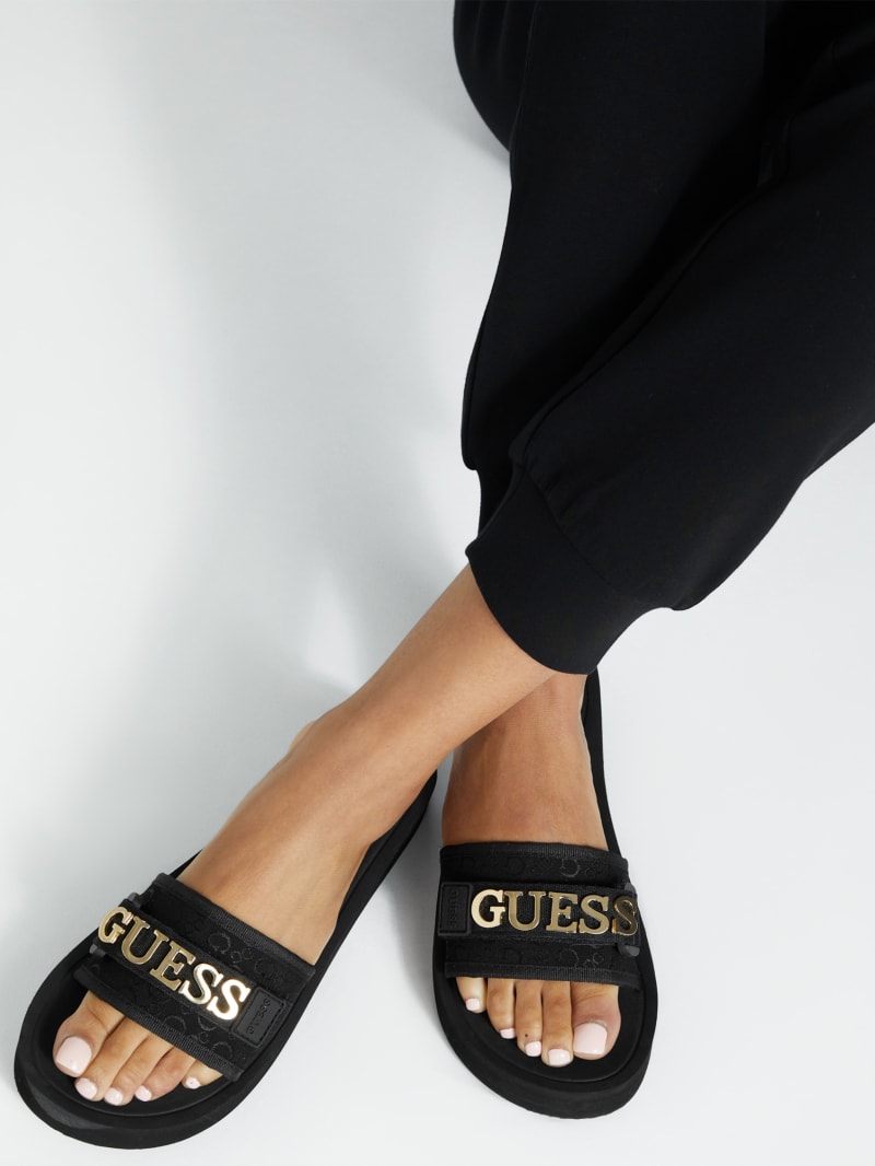 Guess slide sandals deals