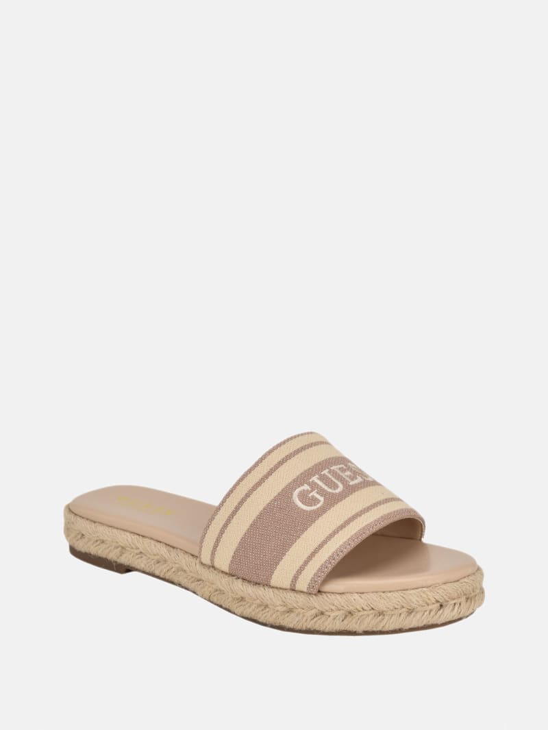 Riggs Espadrille Slides GUESS Factory
