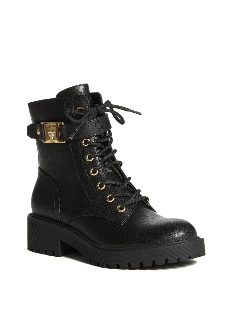 Saisies Combat Boots | GUESS Factory