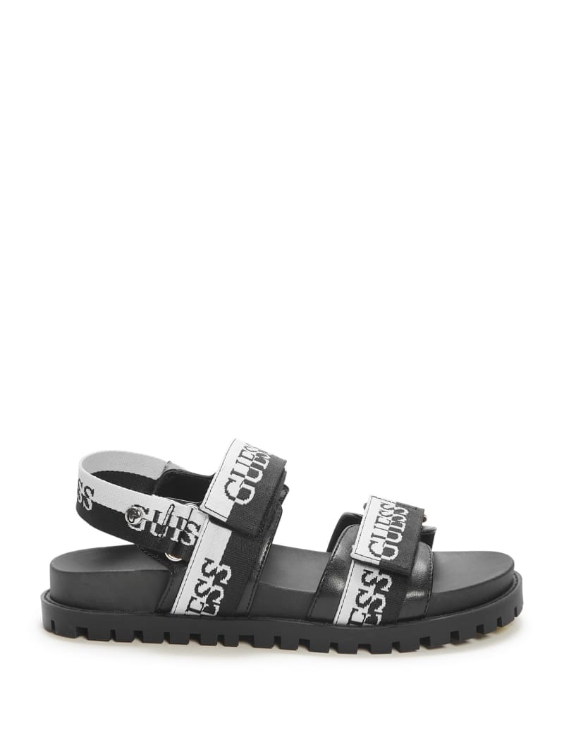 Saylors Logo Velcro Sandals | GUESS Factory