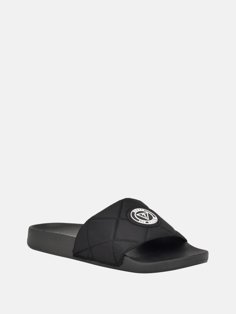 Stazie Quilted Pool Slides GUESS Factory