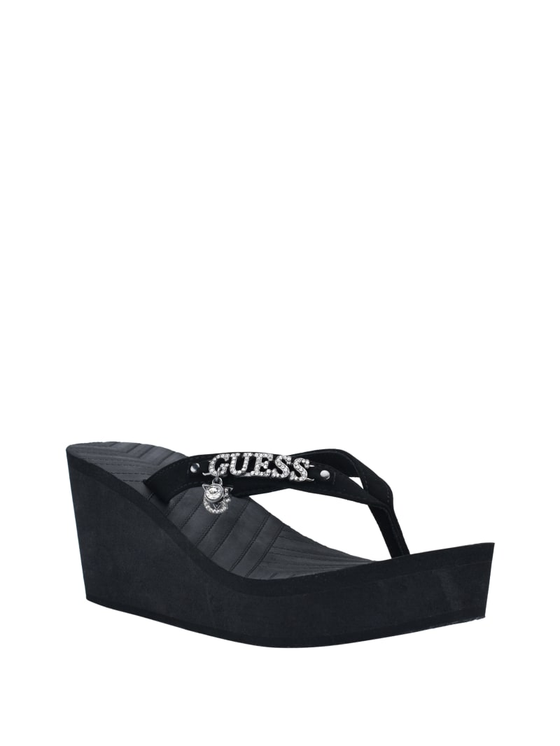 Guess black wedges clearance