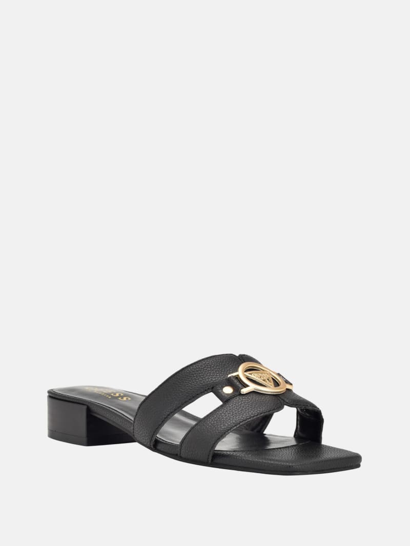 Tasks H-Band Logo Flat Sandals | GUESS Factory