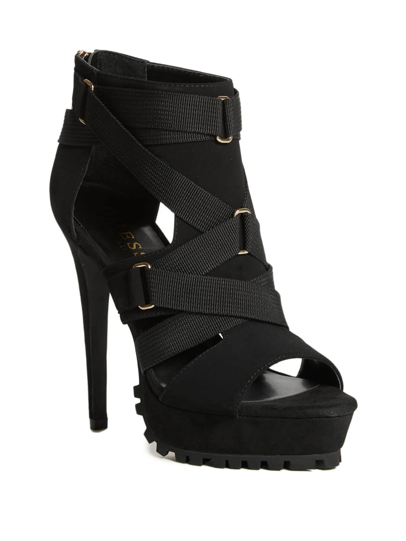Zazzy Strappy Heels GUESS Factory Ca