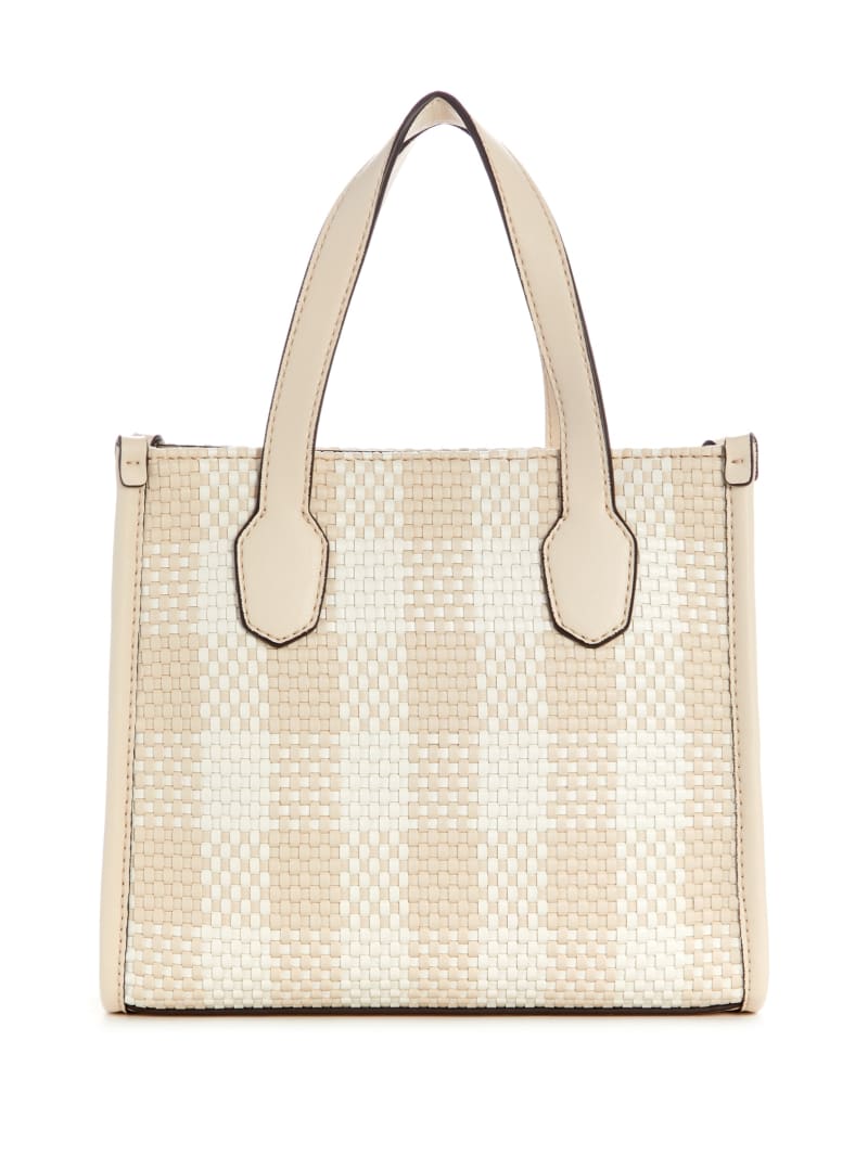 ★TOUT Y EST★ SILVANA herringbone raffia mini tote bag HO1A Silvana Raffia Mini Tote – GUESS