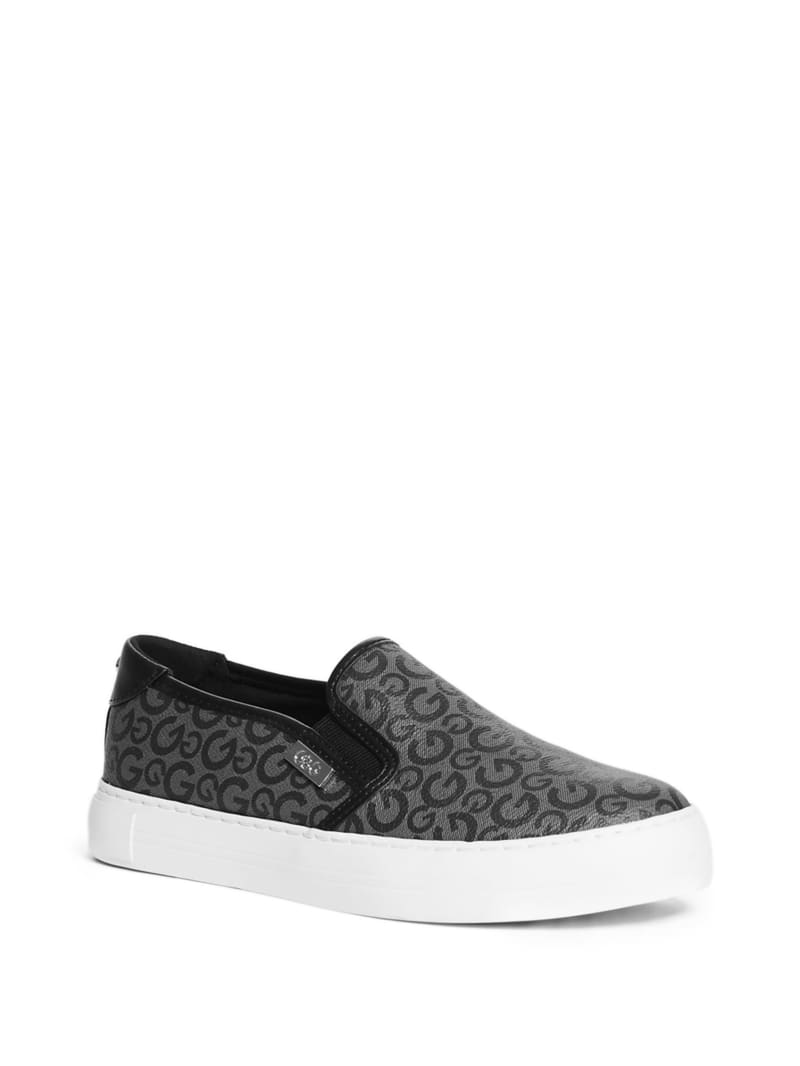 Golly Logo Platform Slip-On Sneakers | GUESS Factory