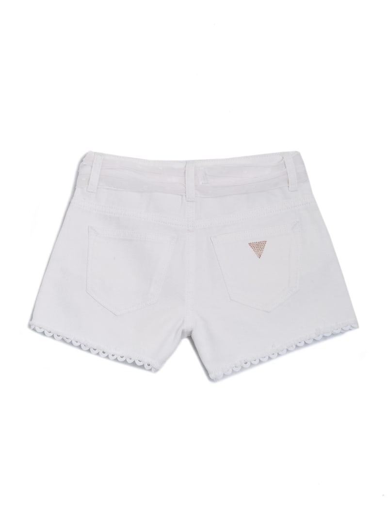 White guess shorts sales