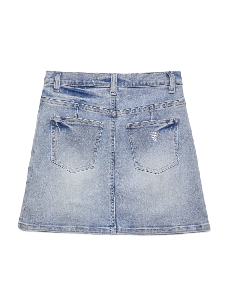 【EEUN】Button Spark Denim Sparkle Denim Skirt (7-14) | GUESS Factory
