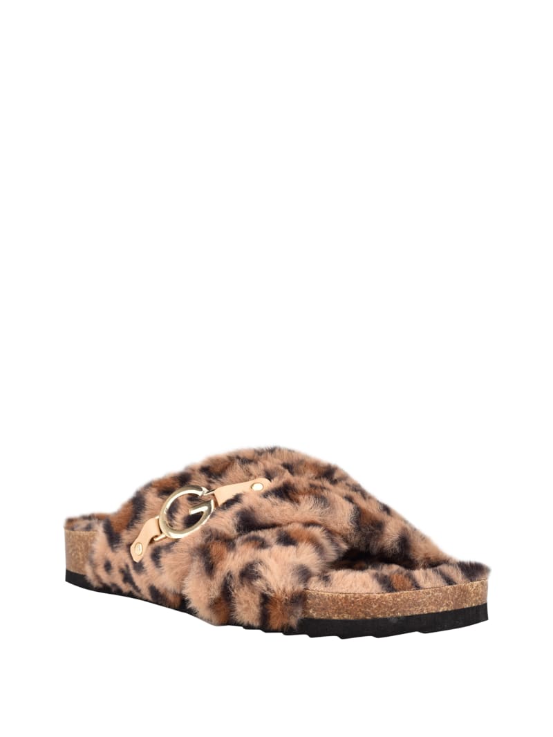 Softest FauxFur Sandals GUESS Factory