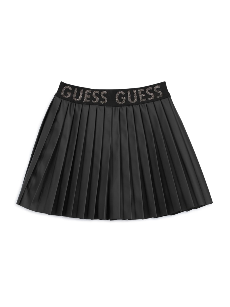 Faux-Leather Pleated Skirt (7-14)