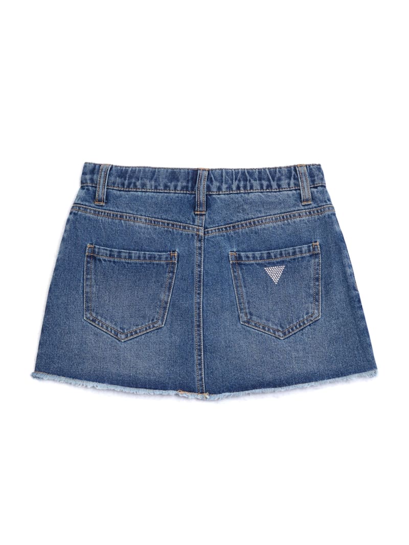 Davis Rhinestone Denim Skirt (7-14) | GUESS Factory