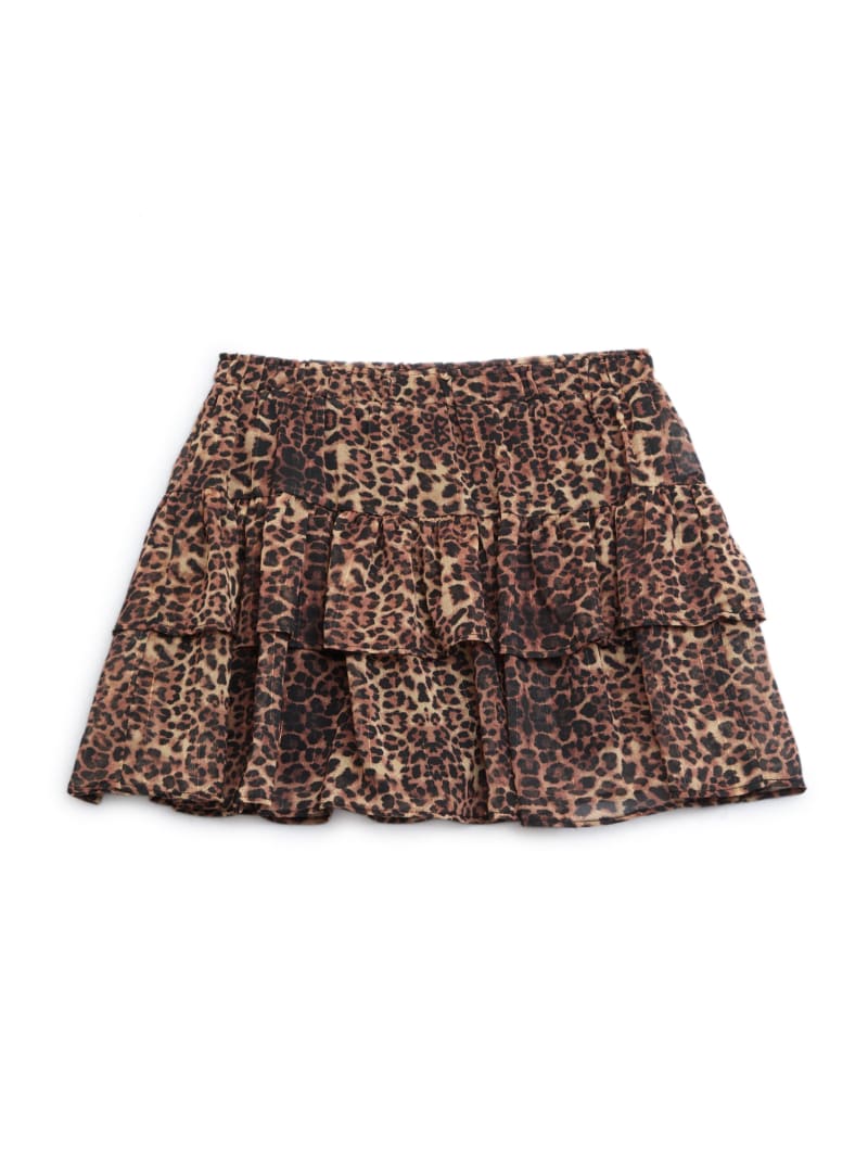 Noel Leopard Layered Skirt (7-14)
